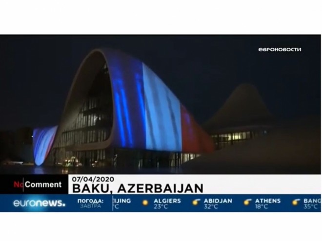 "Euronews" Heydər Əliyev Mərkəzinin həmrəyliyini göstərdi