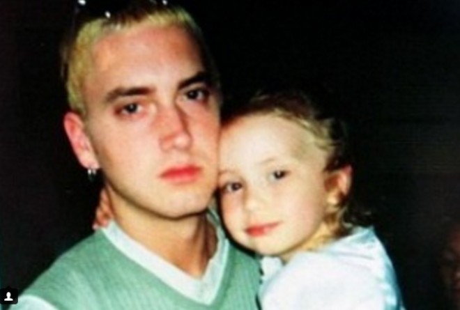 Eminem qızı ilə 17 il əvvəl 