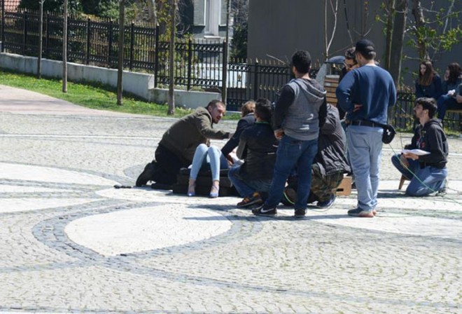 "İçerde"nin çəkilişləri zamanı həyəcan yaşandı - fotolar