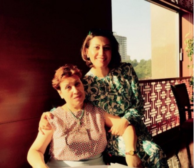 Azərin anası ilə - fotolar