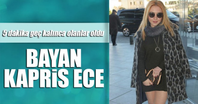 Ece Seçkindən kobud davranış