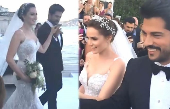 Burak və Fahriyenin toyundan ilk fotolar
