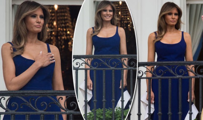 Melaniya Trampın 900 manatlıq libası - fotolar