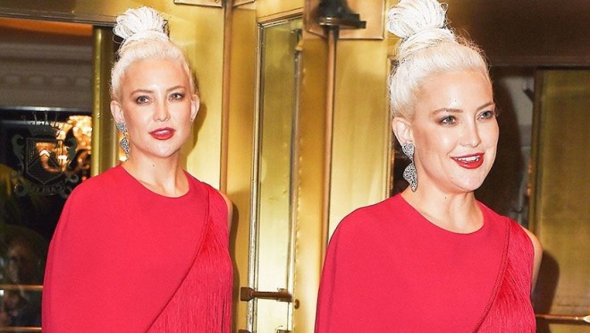 Keyt Hadson film üçün başını keçəl etdi - foto