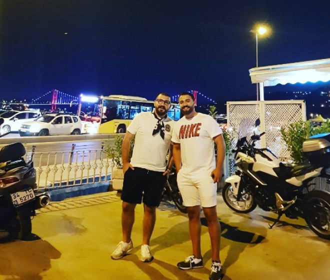 Zamiq keçmiş prodüseri ilə bir arada - foto