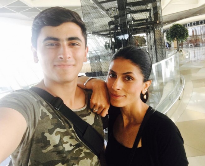 Samira oğlunu istirahətə göndərdi - foto