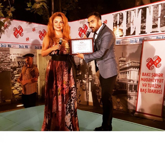 Könül Kərimovaya mükafat verildi - foto