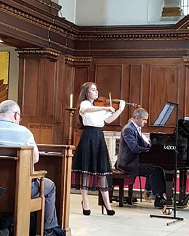 Azərbaycanlı skripkaçı Londonda konsert verib