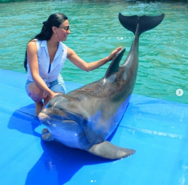 Vüsalənin delfinlə sərgüzəştləri – fotolar