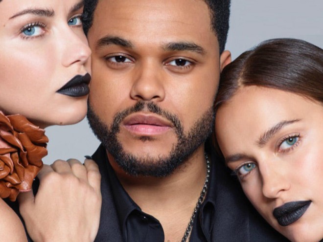 “The Weeknd” İrina Şeyk və Adriana Lima ilə birlikdə fotosessiyada