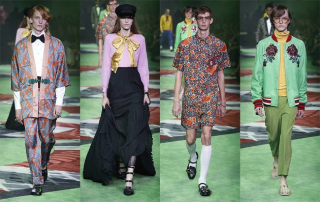 "Gucci" brendi yeni kollekesiyasını təqdim etdi - fotolar