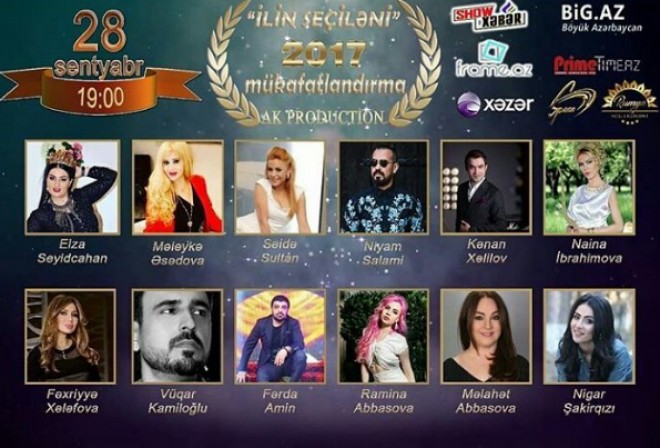 “İlin seçiləni 2017” mükafatlandırması keçiriləcək