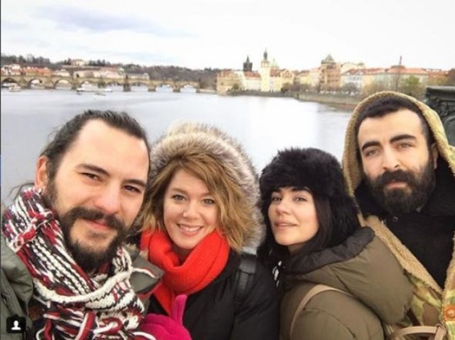 Məşhur cütlüyün Praqa istirahəti