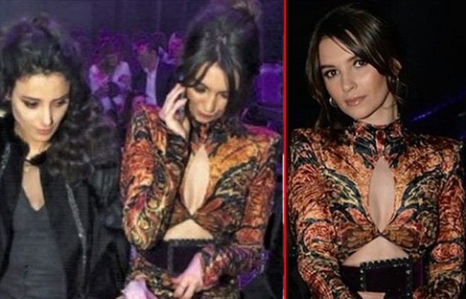 Dekoltesi çətin anlar yaşatdı