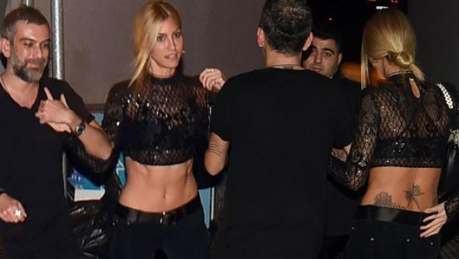 Model klubdan sərxoş ayrıldı - foto