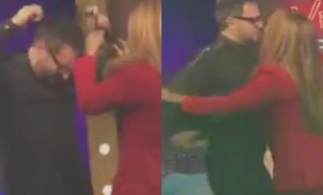 Aygün Kazımova aparıcını soyundurdu - video