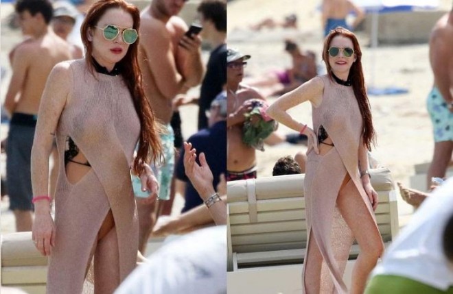 Lindsi Lohanı&nbsp;çimərlikdə gördülər - foto