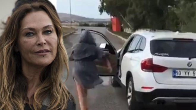 Hülya Avşar yolun ortasında oynadı - video