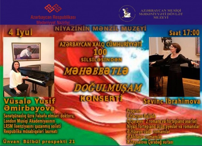 “Məhəbbətlə doğulmuşam” adlı konsert olacaq