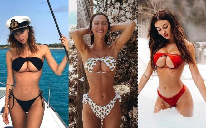 Bikinini tərs geyinmək dəbə çevrildi - fotosessiya