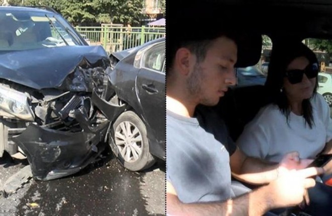 Sibel Can və oğlunun avtomobil qəzasında yeni görüntüləri