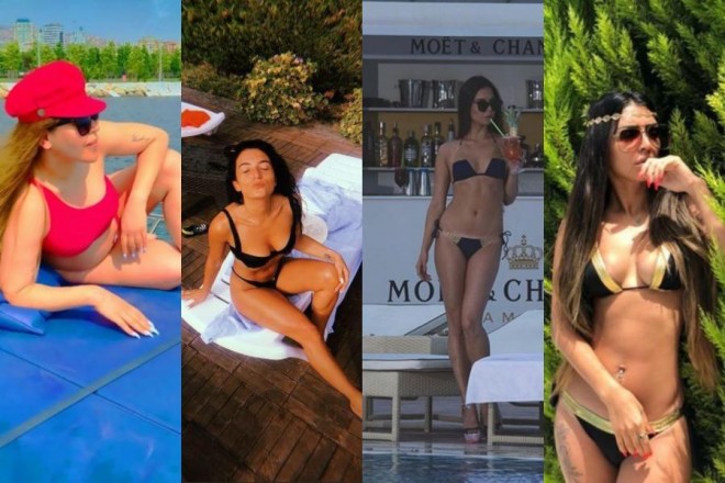 Şou-biznesin nümayəndələri bikinidə - foto