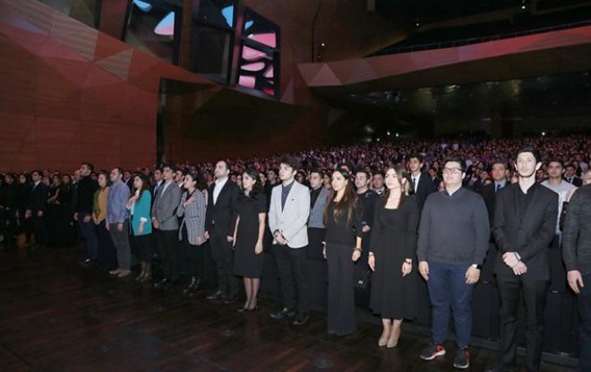 Leyla Əliyeva “Ağrı gecəsi”nə qatıldı - foto