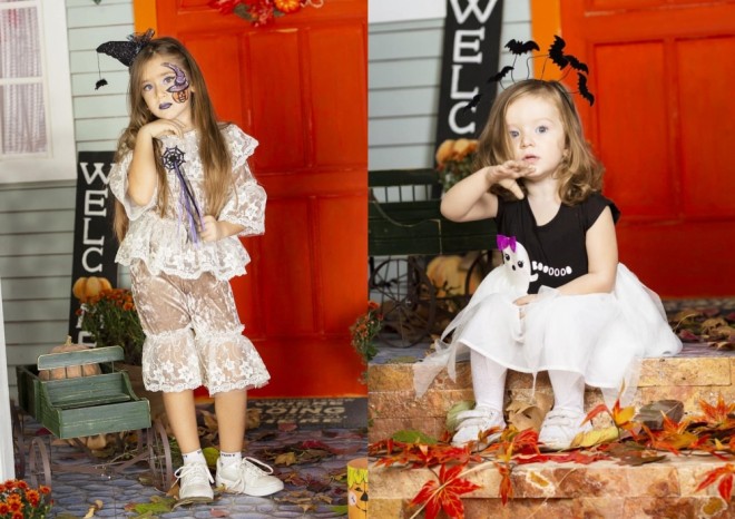 Müğənninin qızları&nbsp;"Helloween" obrazında - foto