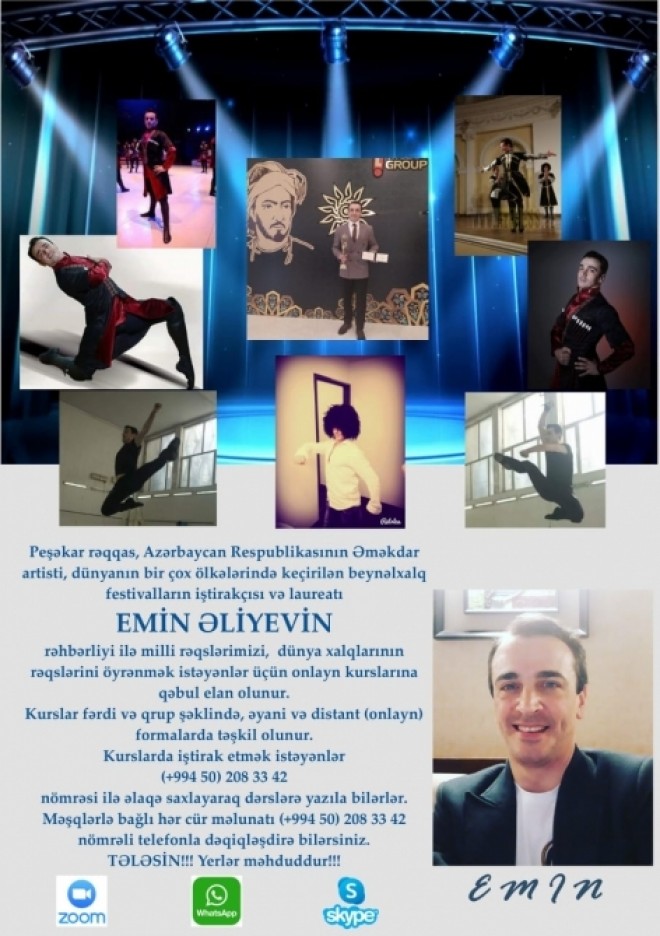 Əməkdar artistin onlayn rəqs kursları davam edir