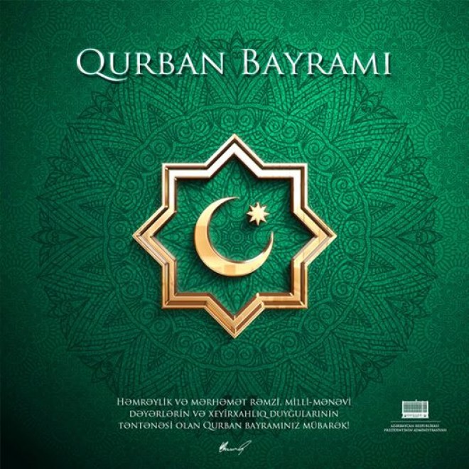 Prezident Qurban Bayramı ilə bağlı paylaşım etdi