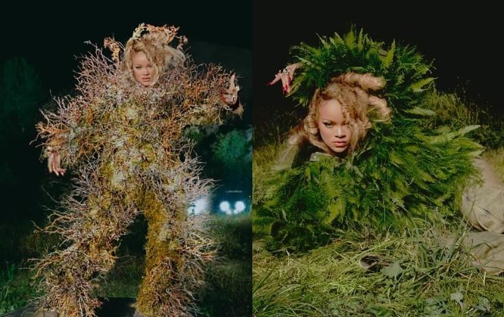 Rihanna "ağac" oldu - FOTO