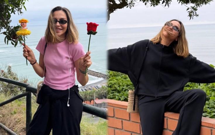 Günay Sakit okean sahilində - FOTO